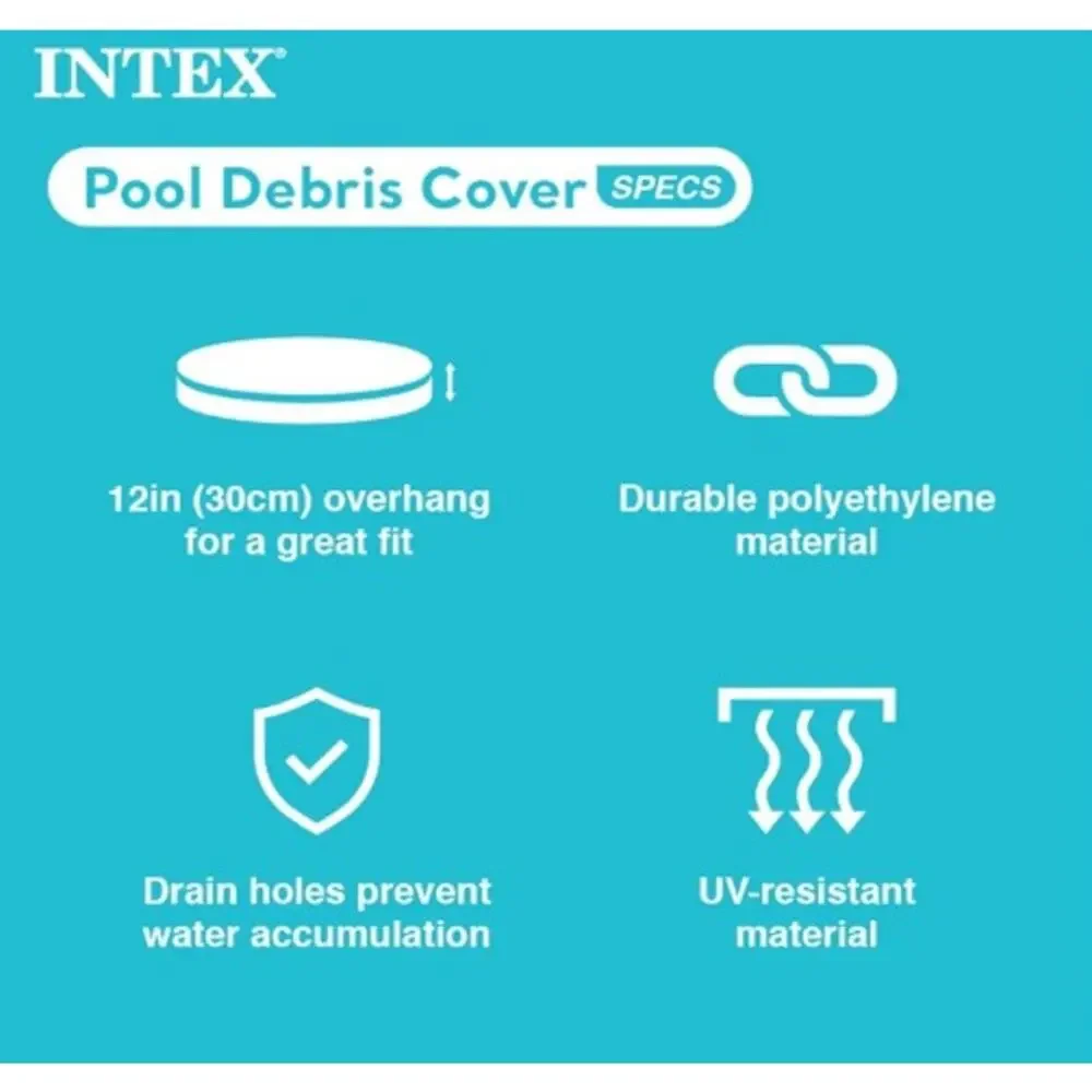 Intex 8ft. Above Ground Round Swimming Pool Vinyl Cover Debris 28020E NIB